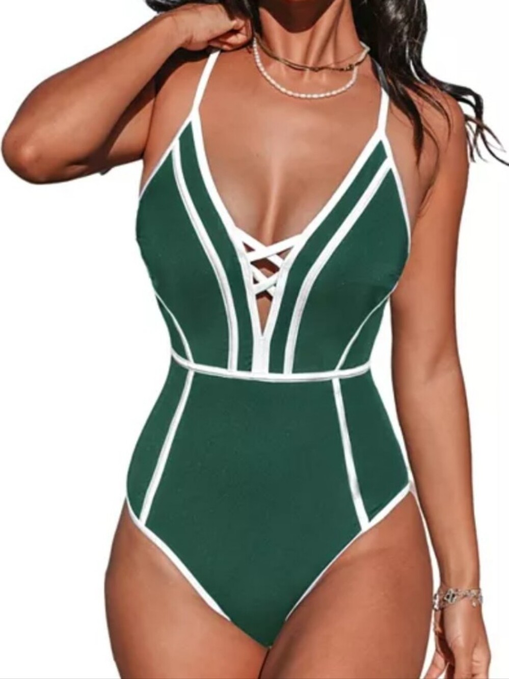 Cupshe Monochrome Flex Support One Piece Swimsuit